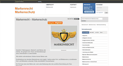 Desktop Screenshot of markenrecht-markenschutz.de